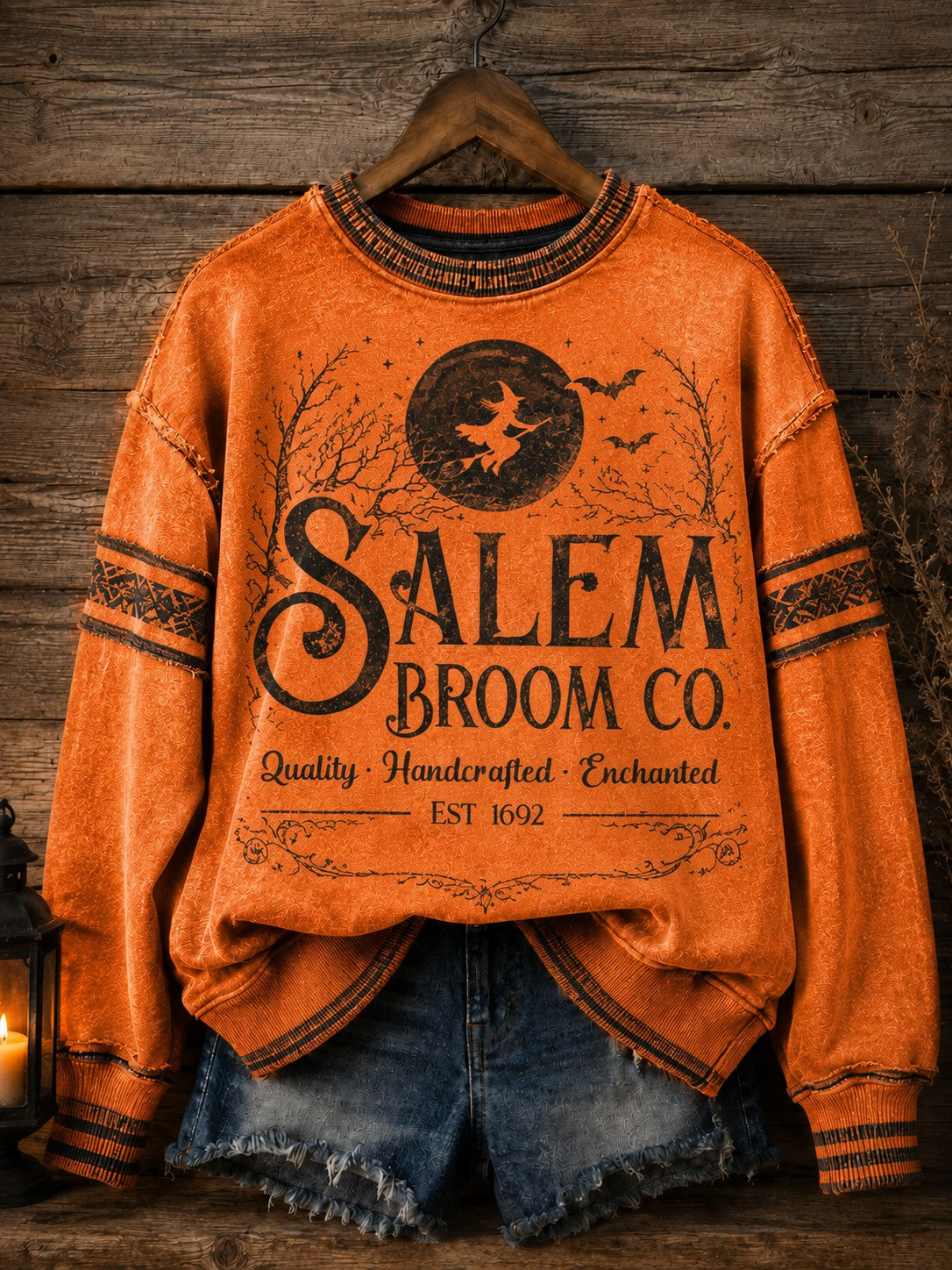 Sweat-shirt à imprimé Salem Broom Company Femme