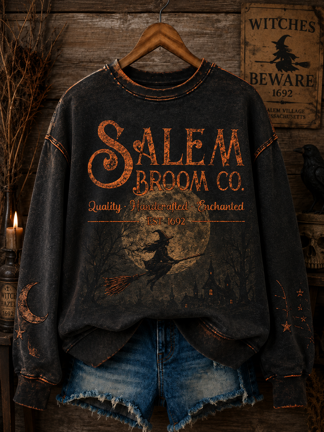 Sweat imprimé pour femme de la Salem Broom Company