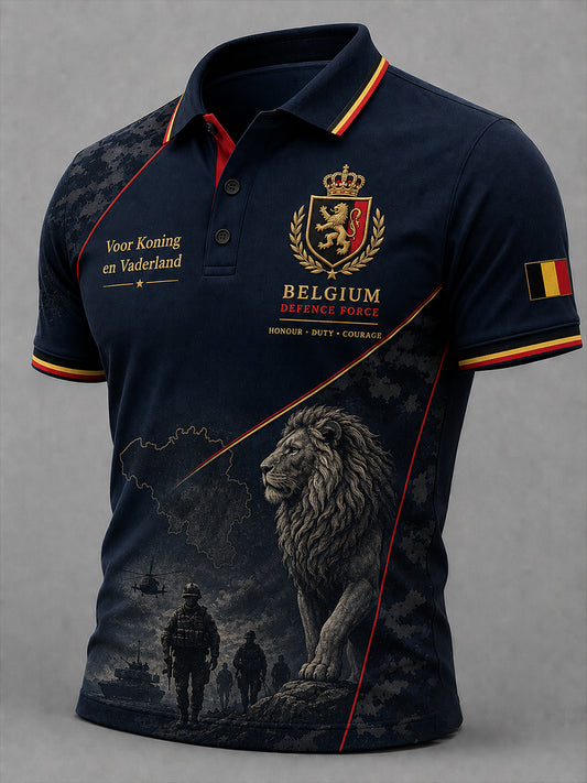 Polo Homme À Manches Courtes Avec Imprimé Commémoratif Vétéran Vintage