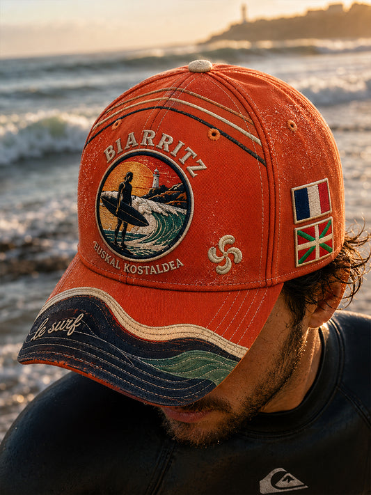 Chapeau unisexe de culture surf basque français