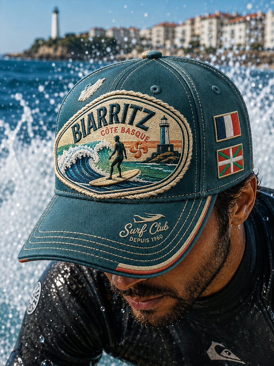 Chapeau unisexe de culture surf basque français