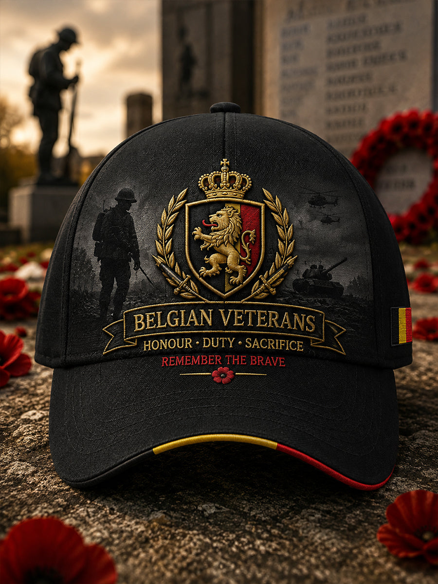 Chapeau Homme Style Vintage Avec Imprimé Militaire Commémoratif