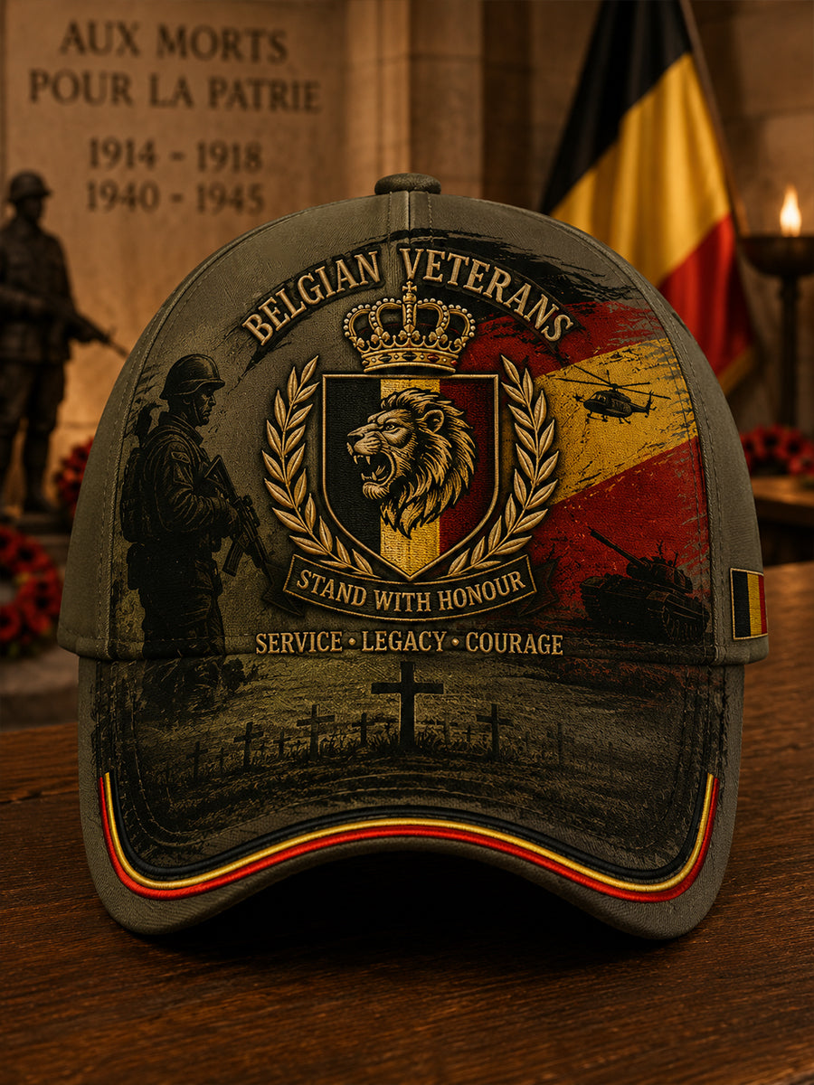 Chapeau pour homme de style vintage à imprimé commémoratif militaire