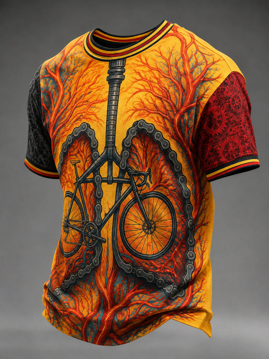 T-shirt homme Belge de cyclo-cross, imprimé vintage, à la mode, ample à manches courtes