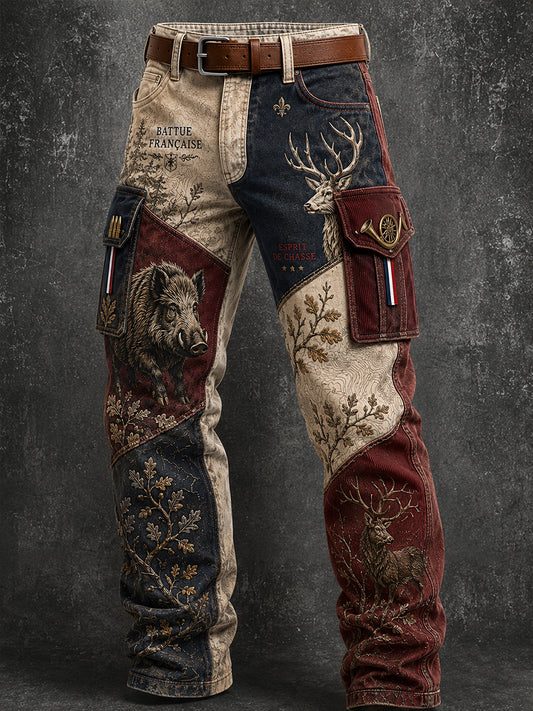 Pantalon de travail décontracté pour la saison de chasse à la française, modèle homme