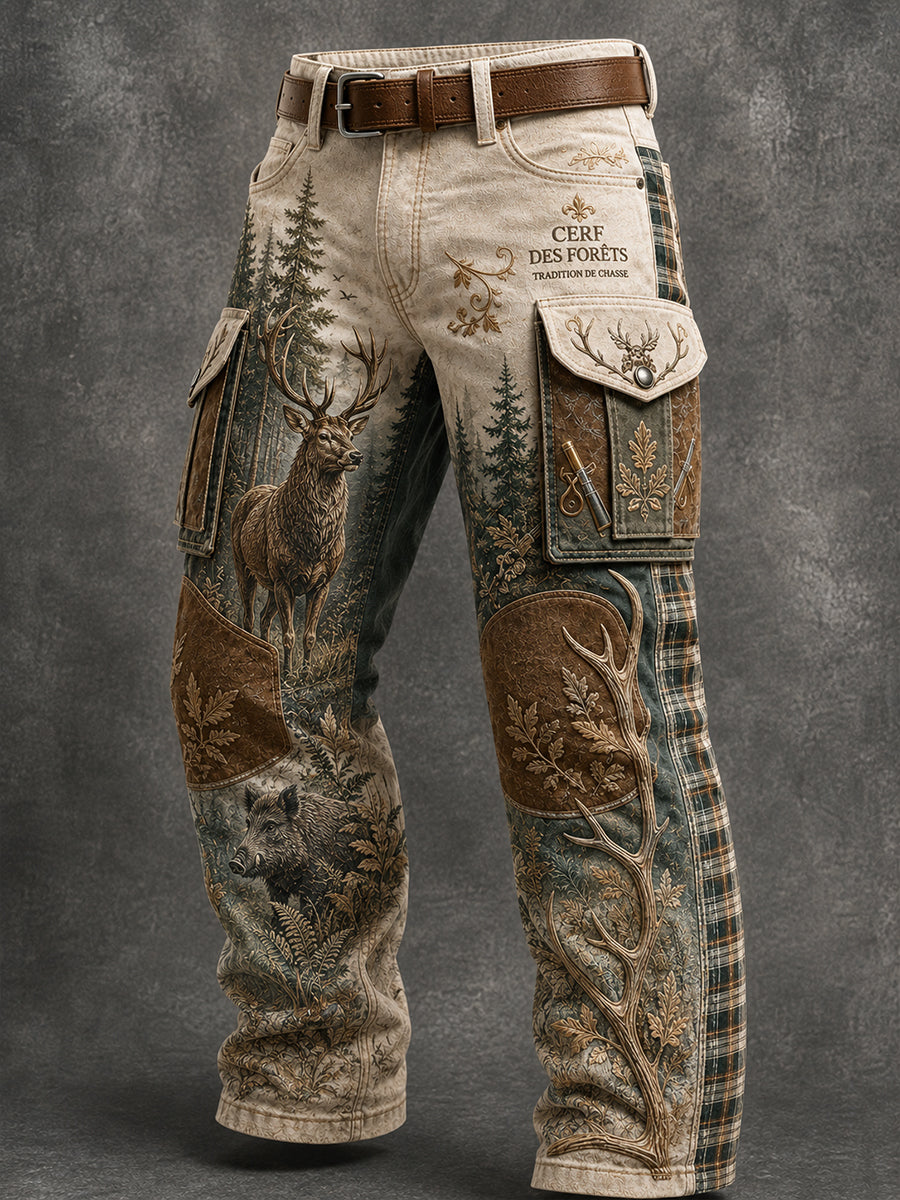 Pantalon de travail décontracté pour la saison de chasse à la française, modèle homme