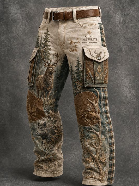 Pantalon de travail décontracté pour la saison de chasse à la française, modèle homme