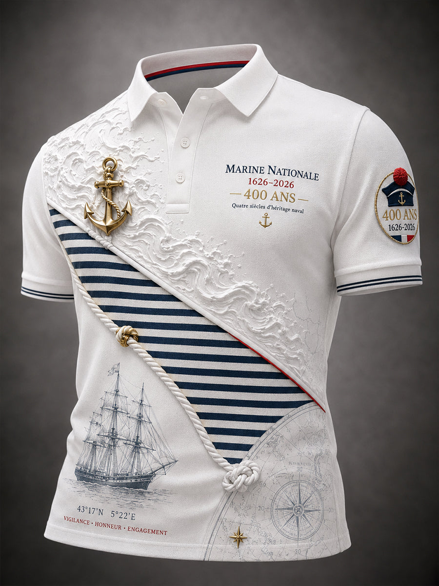 T-shirt manches courtes bleu marine pour homme