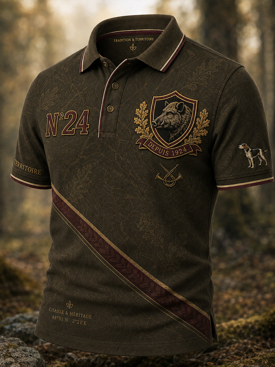 T-shirt manches courtes pour hommes de la saison de chasse française