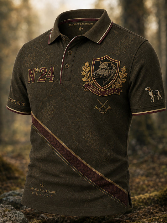 T-shirt manches courtes pour hommes de la saison de chasse française
