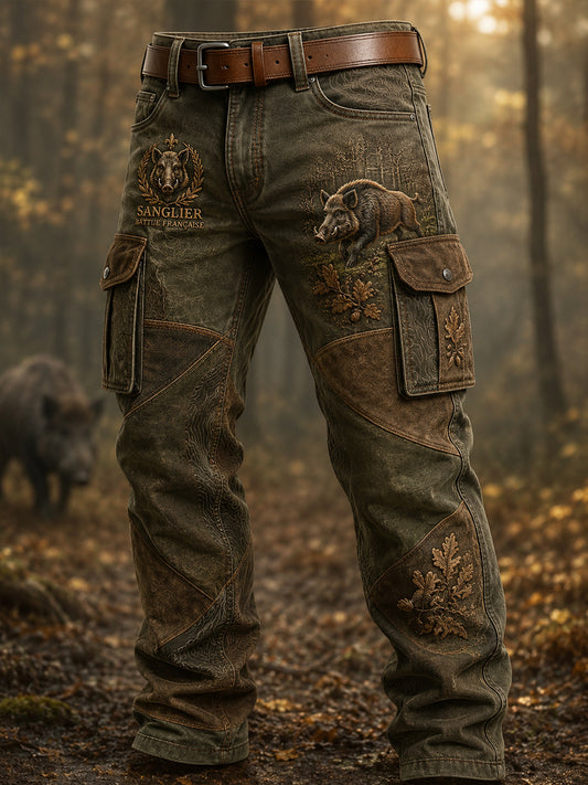 Pantalon de travail décontracté pour la saison de chasse, modèle français pour homme