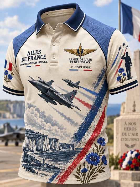 Chemise à manches courtes pour la commémoration de la Journée du Souvenir des anciens combattants en France