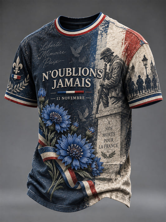 T-shirt imprimé Armistice du 11 Novembre Homme