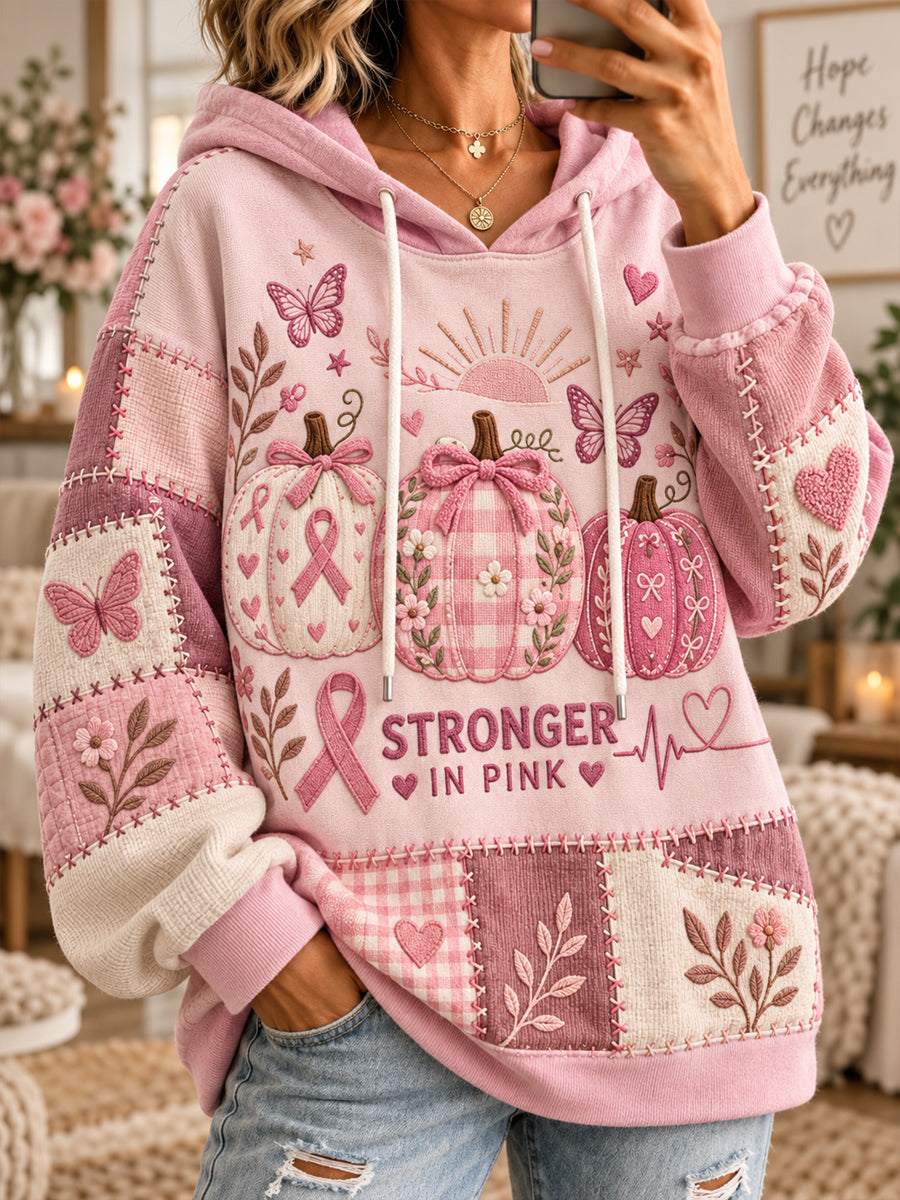 Lutte contre le cancer du sein Sweat à capuche